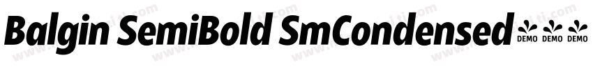 Balgin SemiBold SmCondensed字体转换